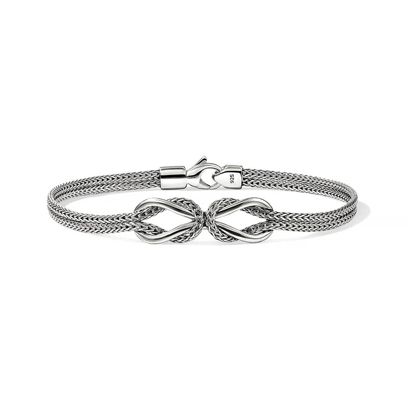 John Hardy Sterling Silver 3.6mm Infinite Love Knot Bracelet