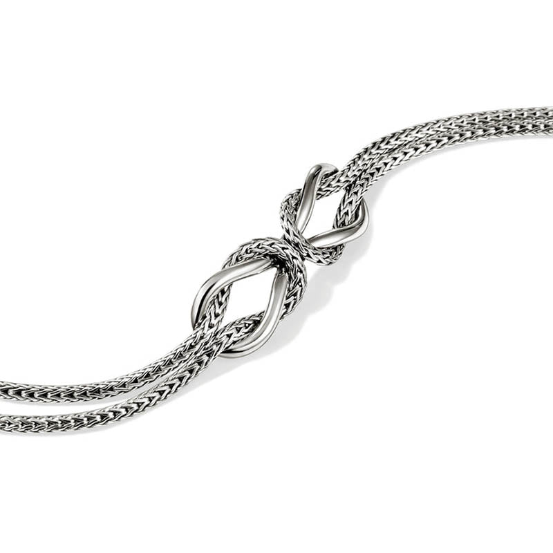 John Hardy Sterling Silver 3.6mm Infinite Love Knot Bracelet