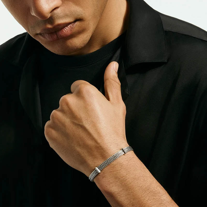 John Hardy Sterling Silver 6mm Icon Link Bracelet 