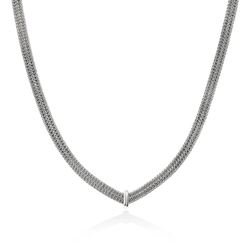 John Hardy Sterling Silver Infinite Love Knot Station Necklace