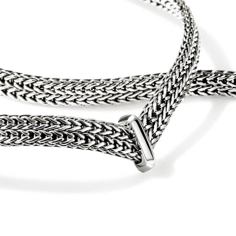 John Hardy Sterling Silver Infinite Love Knot Station Necklace
