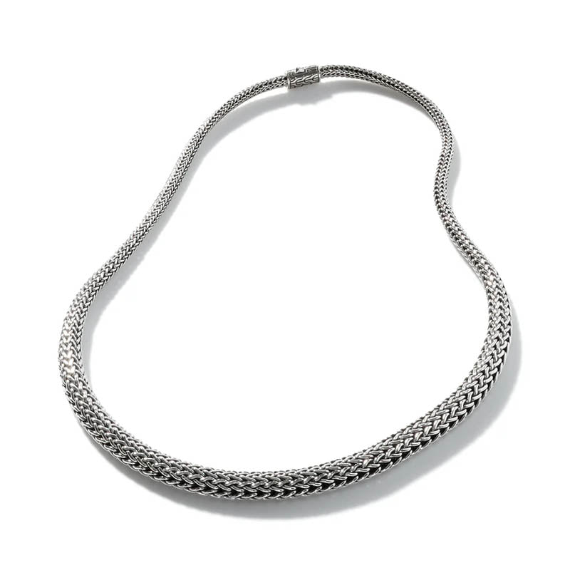 John Hardy Sterling Silver 8.5mm Icon Graduated Necklace