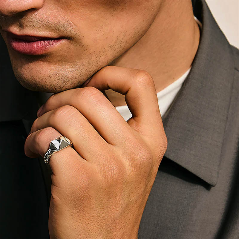 John Hardy Sterling Silver 9mm Icon Stud Ring