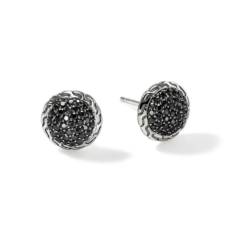 John Hardy Sterling Silver & Black Sapphire Essentials Stud Earrings