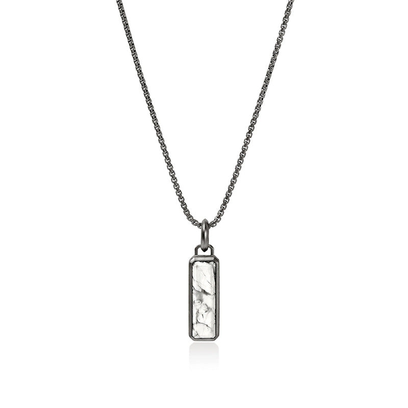 John Hardy Sterling Silver Howlite Talisman Pendant