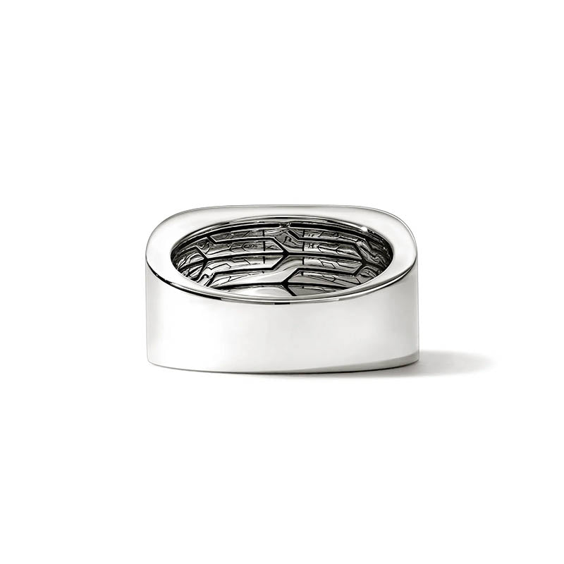 John Hardy Sterling Silver Icon 50 Onyx Ring