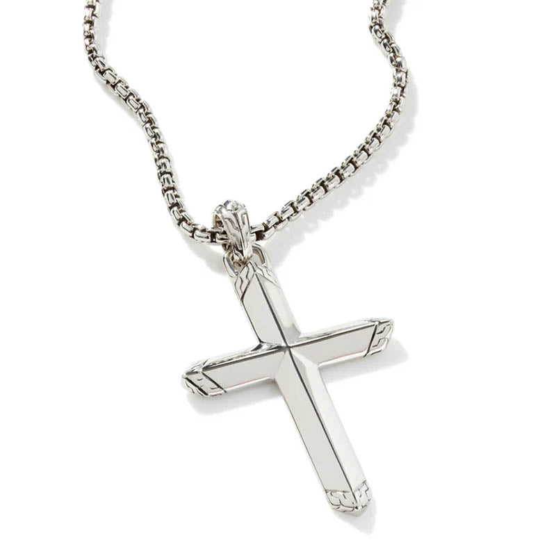 John Hardy Sterling Silver Icon Cross Pendant