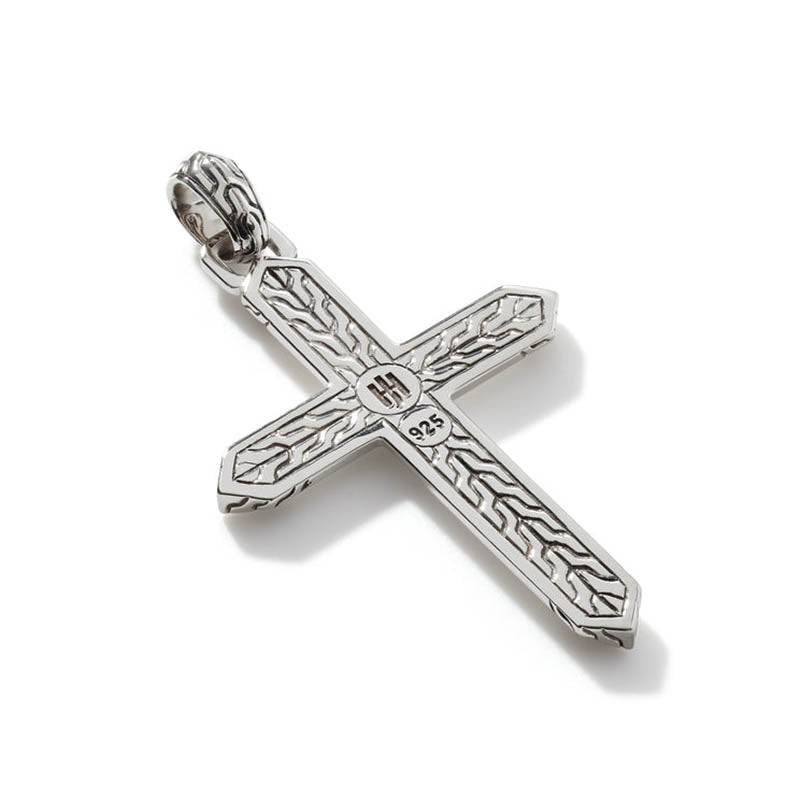John Hardy Sterling Silver Icon Cross Pendant