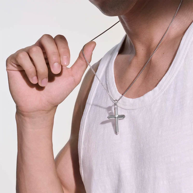 John Hardy Sterling Silver Icon Cross Pendant
