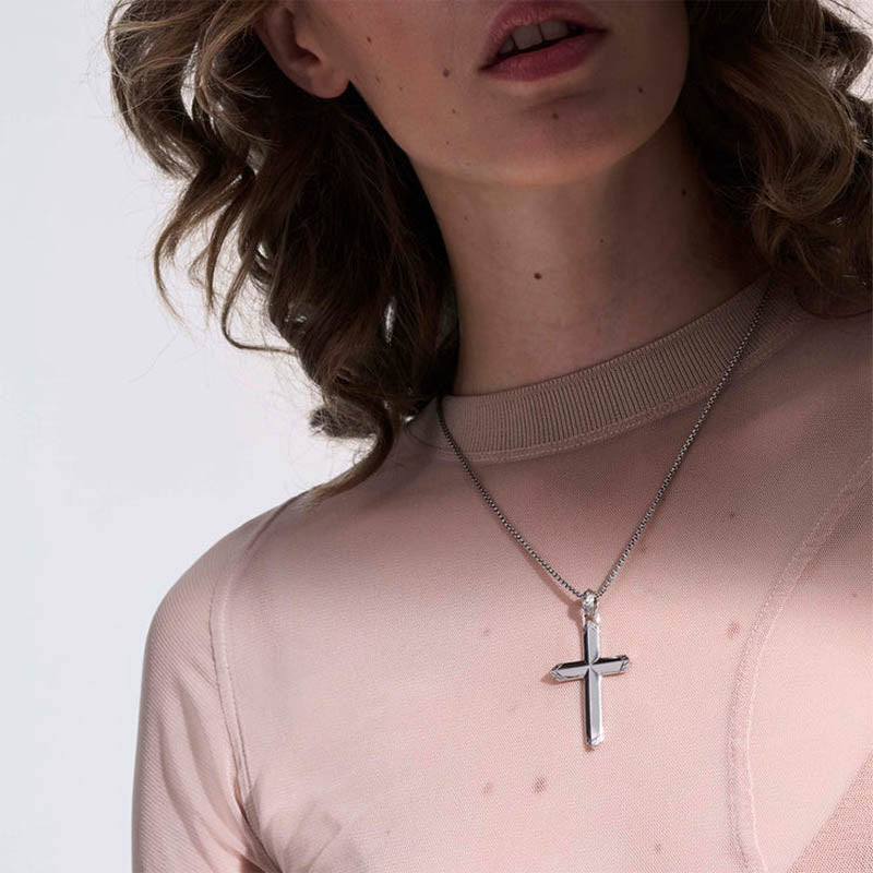 John Hardy Sterling Silver Icon Cross Pendant