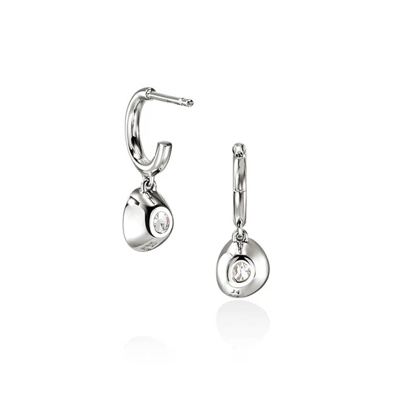 John Hardy Sterling Silver Lovestruck Drop Diamond Earrings