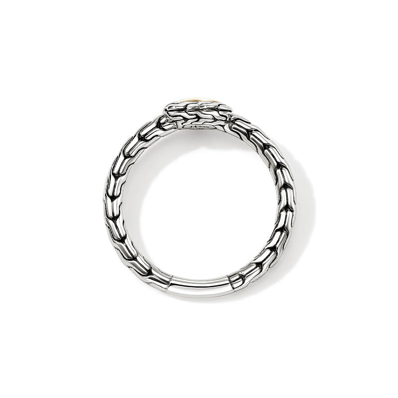 John Hardy Sterling Silver & Yellow Gold Essentials Heart Ring