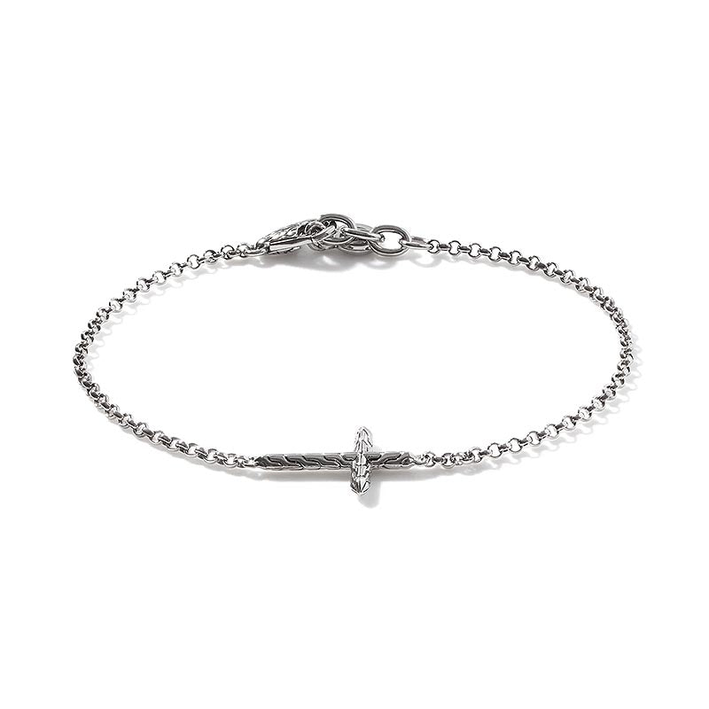 John Hardy Sterling Silver Essentials Cross Bracelet