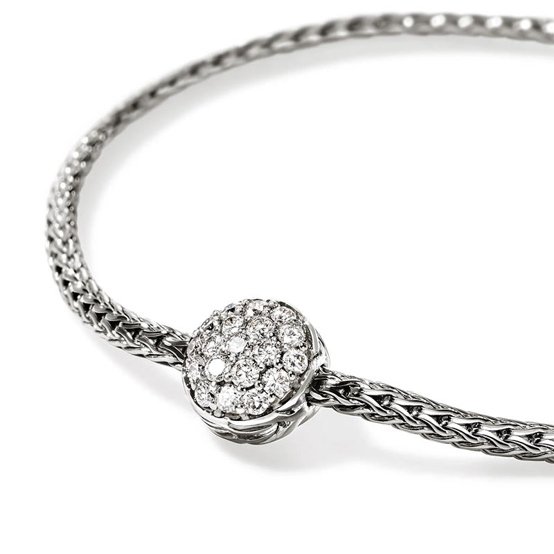 John Hardy Sterling Silver & Diamond Essentials Pavé Bracelet