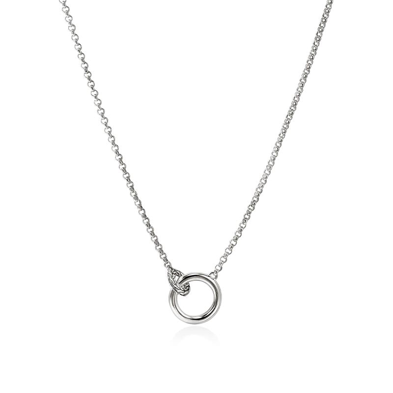 John Hardy Sterling Silver Essentials Pavé Diamond Necklace