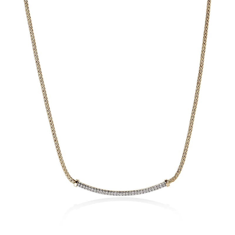 John Hardy Yellow Gold & Pavé Diamond Essentials Necklace