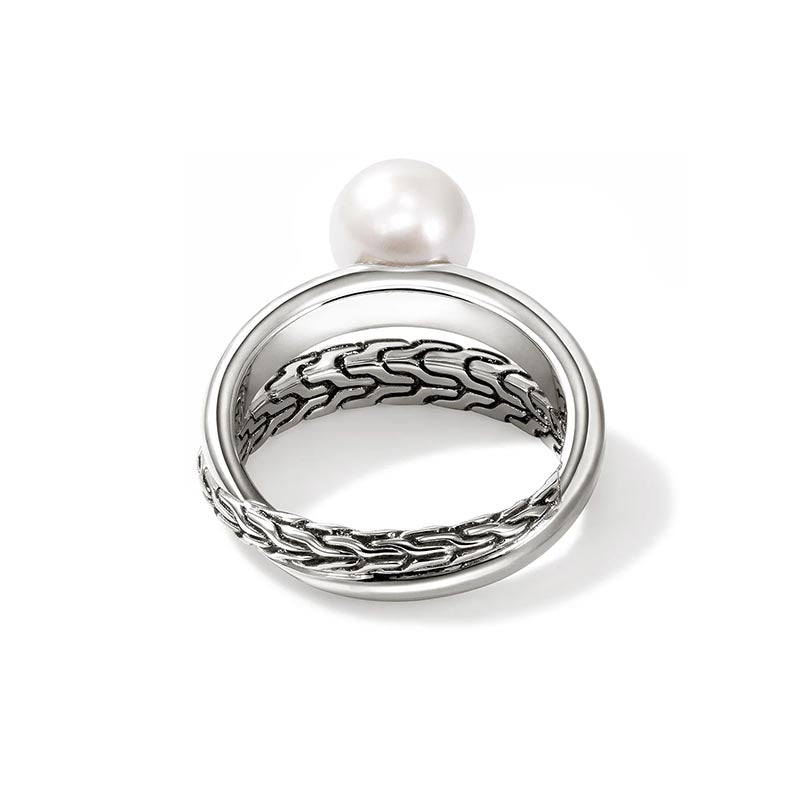 John Hardy Sterling Silver Essentials Pearl Ring