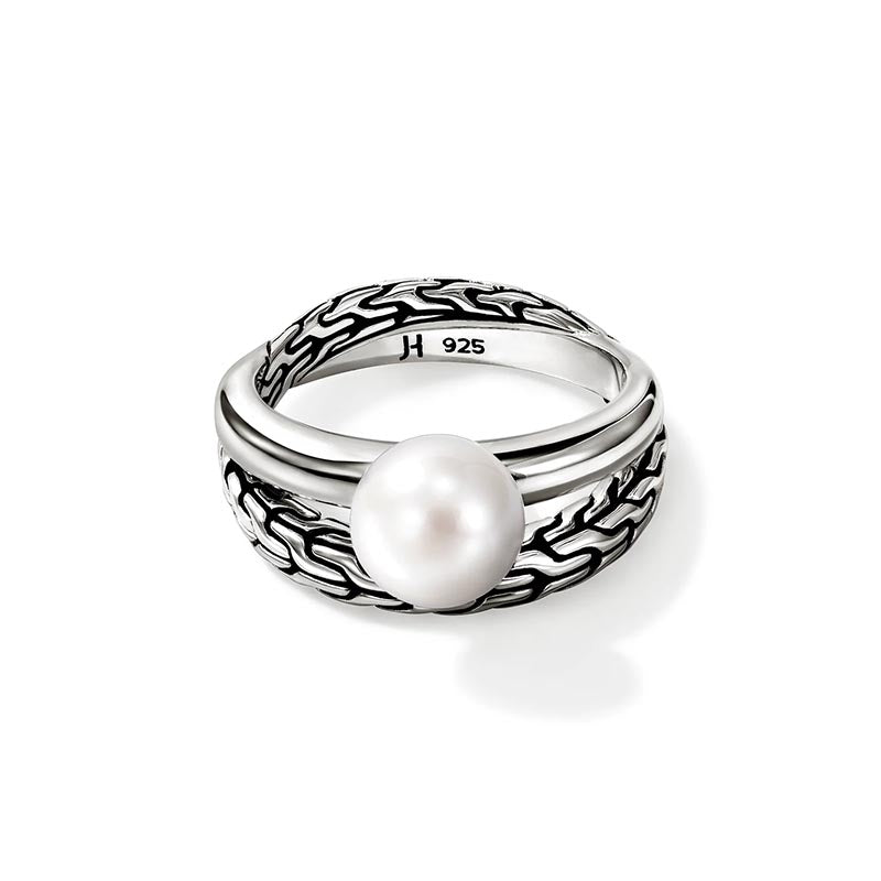 John Hardy Sterling Silver Essentials Pearl Ring