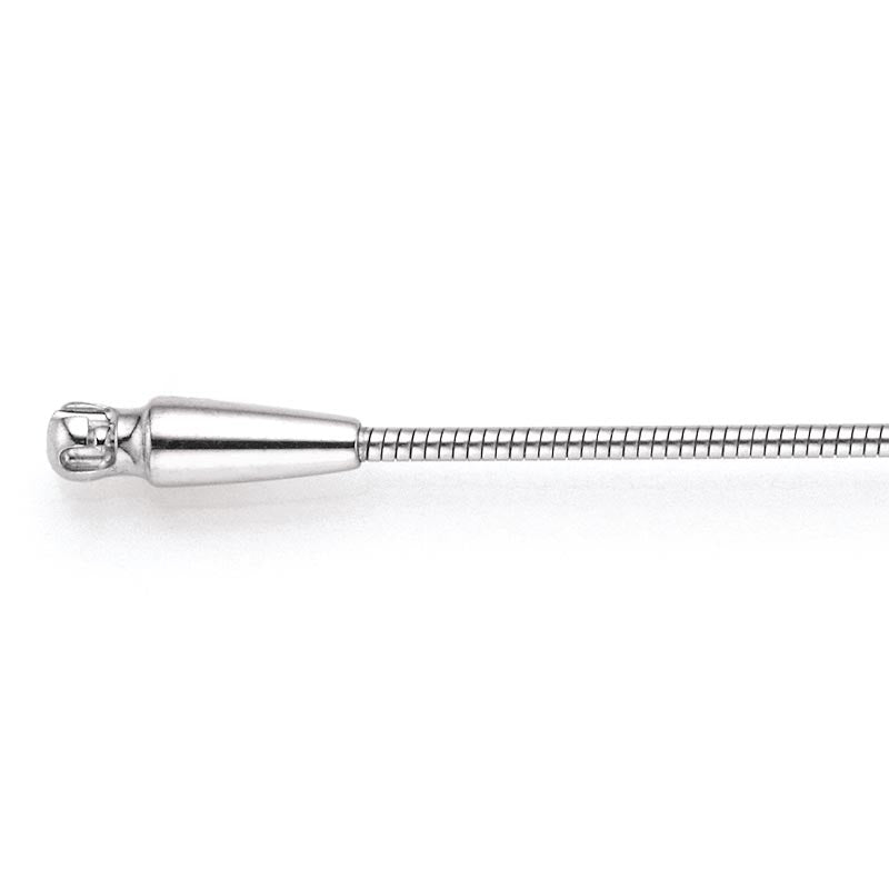 Jörg Heinz 1.1mm White Gold Omega Chain