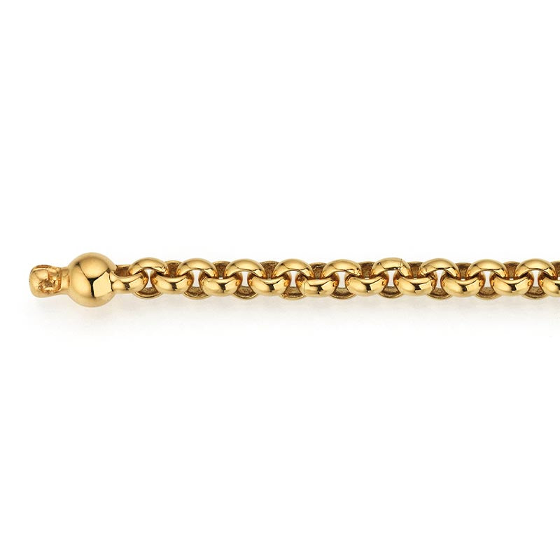 Jörg Heinz 3.5mm Yellow Gold Rolo Chain