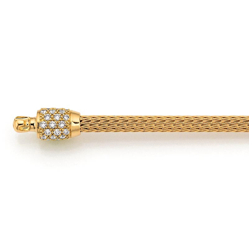 Jörg Heinz 3mm Rose Gold & Diamond Wheat Chain
