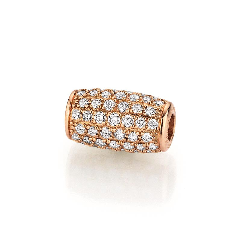 Jörg Heinz Rose Gold Diamond Tube Clasp