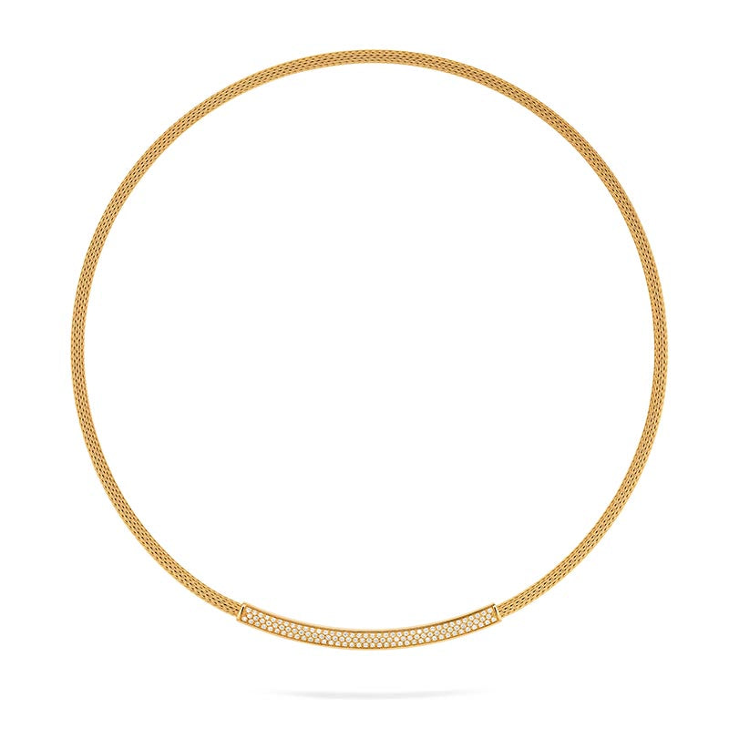 Jörg Heinz Yellow Gold & Diamond Infinity Necklace