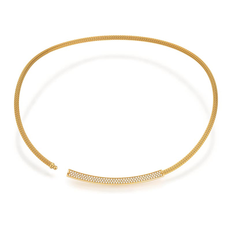 Jörg Heinz Yellow Gold & Diamond Infinity Necklace
