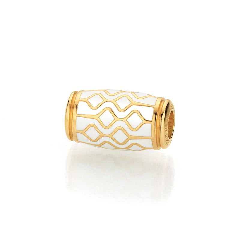 Jörg Heinz Yellow Gold & Pattern Enamel Barrel Clasp