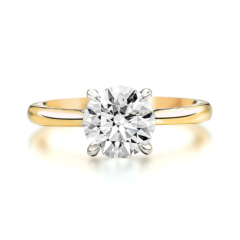 KNAR Signature Yellow Gold 1.58ct Round Diamond Engagement Ring