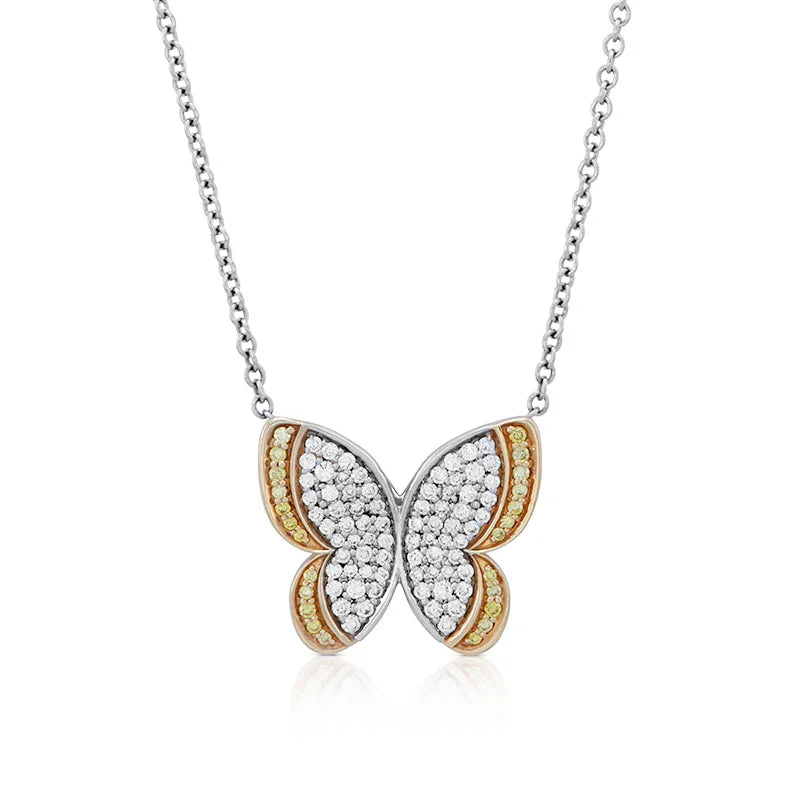 Knar Signature Yellow Diamond Butterfly Pendant