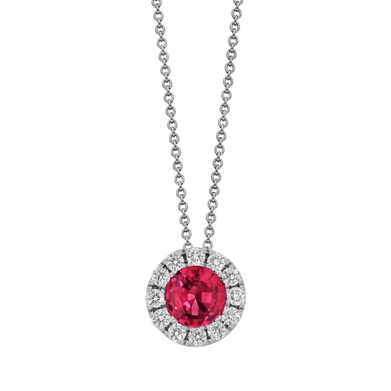 Knar Signature White Gold Ruby & Diamond Pendant