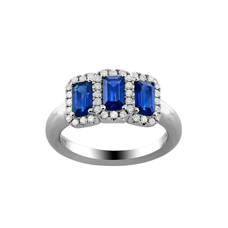 Knar Signature White Gold Sapphire & Diamond Ring