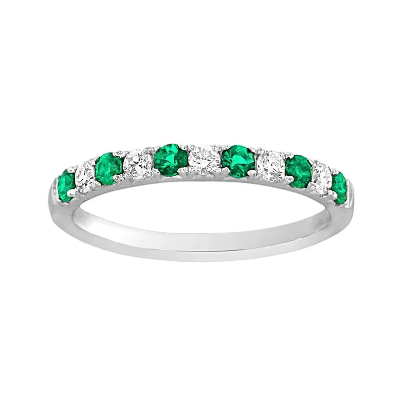 Knar Signature White Gold Emerald & Diamond Ring