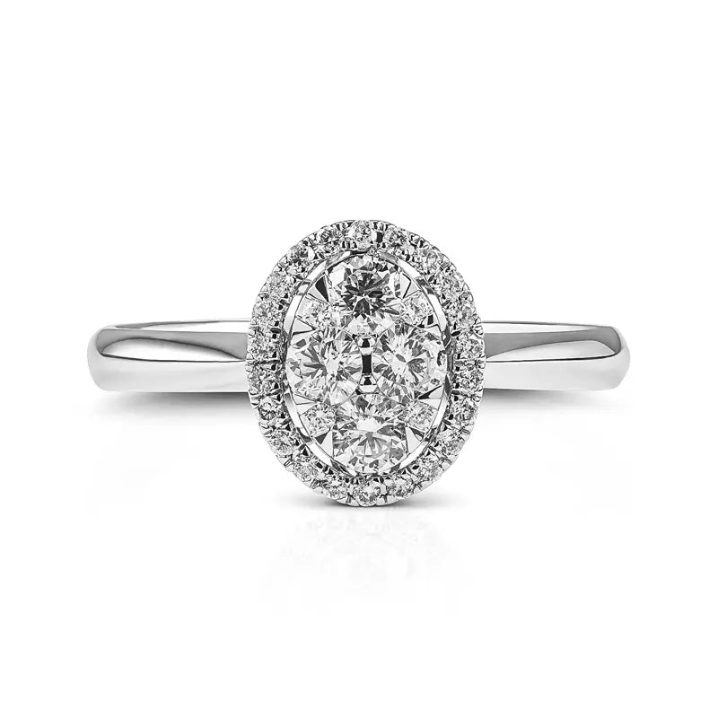 Knar Signature Starbright Diamond Halo Engagement Ring