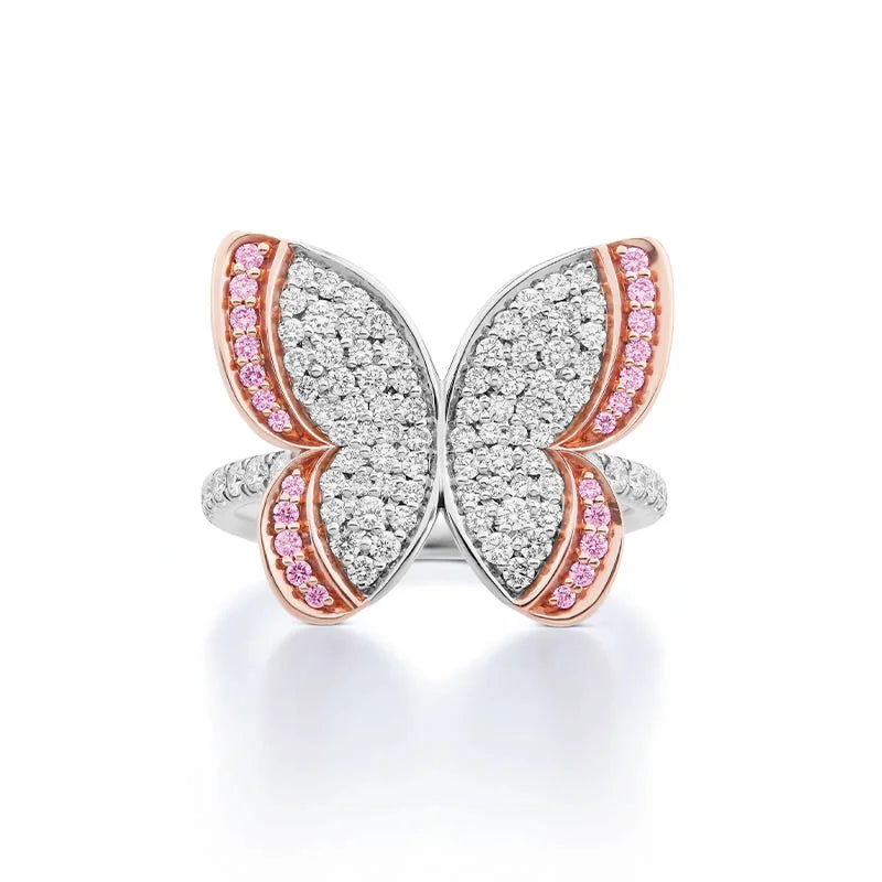 Knar Signature Pink Diamond Butterfly Ring