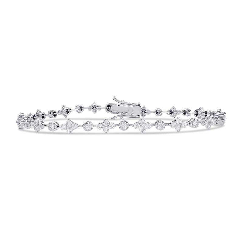 Knar Signature White Gold 2.5ct Diamond Bracelet