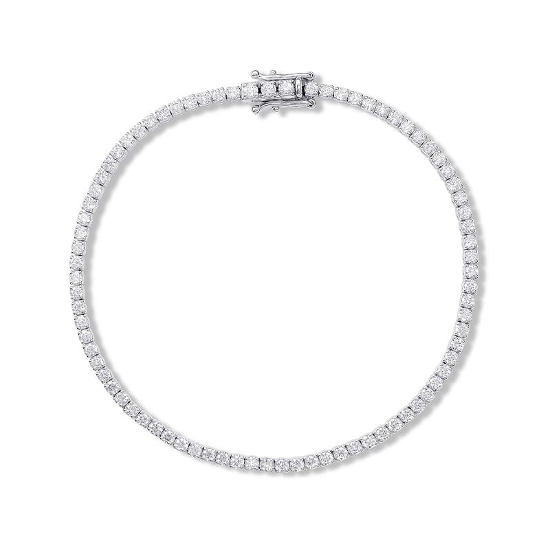 Knar Signature White Gold 2ct Diamond Tennis Bracelet
