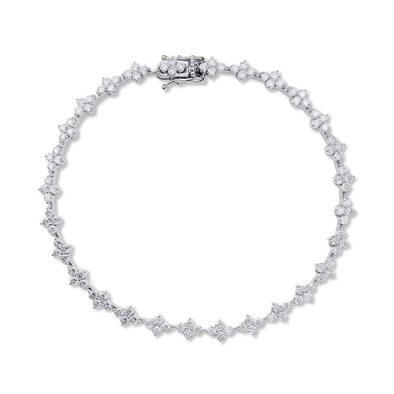 Knar Signature White Gold 3ct Diamond Bracelet