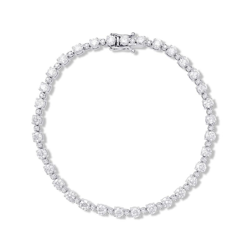 Knar Signature White Gold 2ct Diamond Cluster Link Bracelet