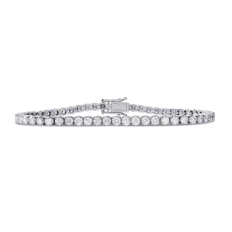 Knar Signature White Gold 5ct Diamond Tennis Bracelet