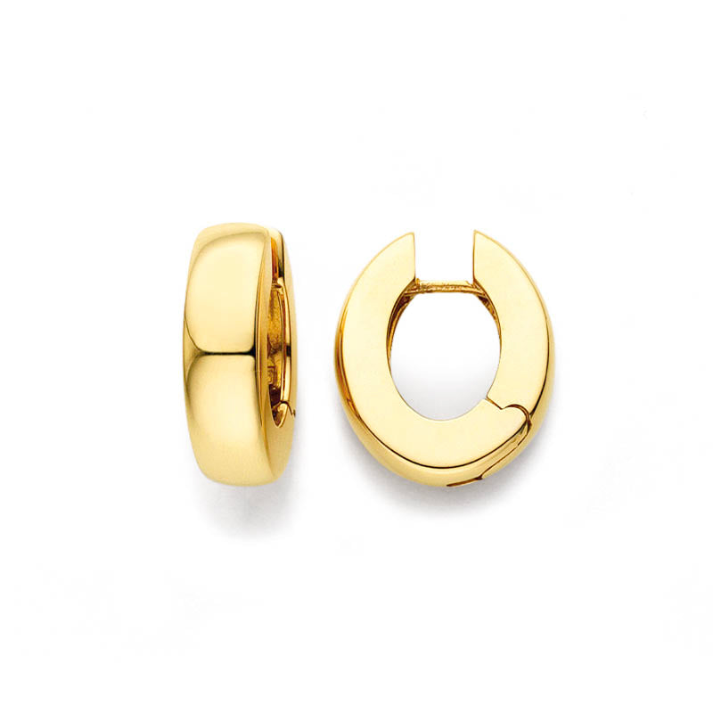 Knar Signature Yellow Gold 5.3mm Huggy Hoop Earrings