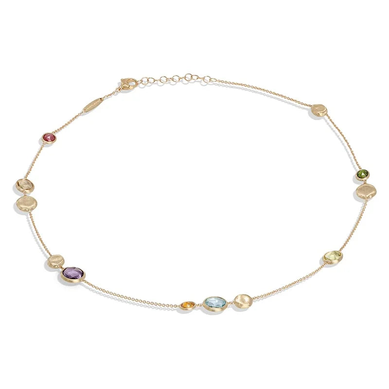 Marco Bicego Jaipur Colour Yellow Gold Mixed Gemstone Necklace