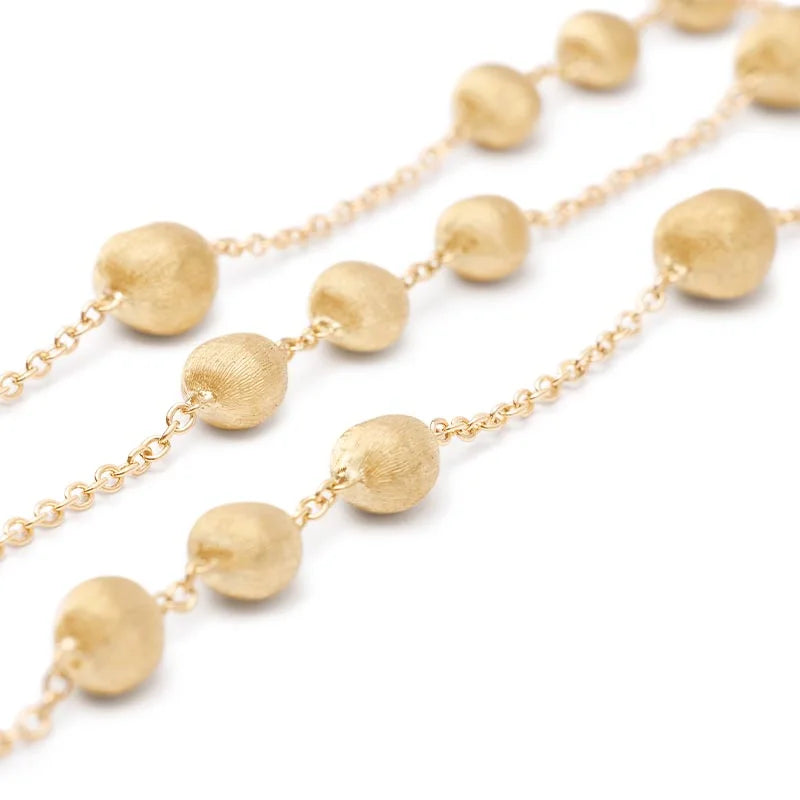 Marco Bicego Africa Yellow Gold Irregular Bead Necklace