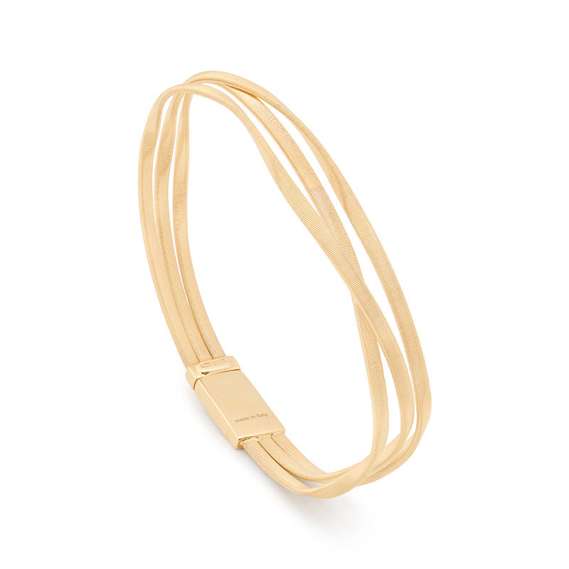 Marco Bicego Marrakech Yellow Gold 3-Strand Coil Bracelet