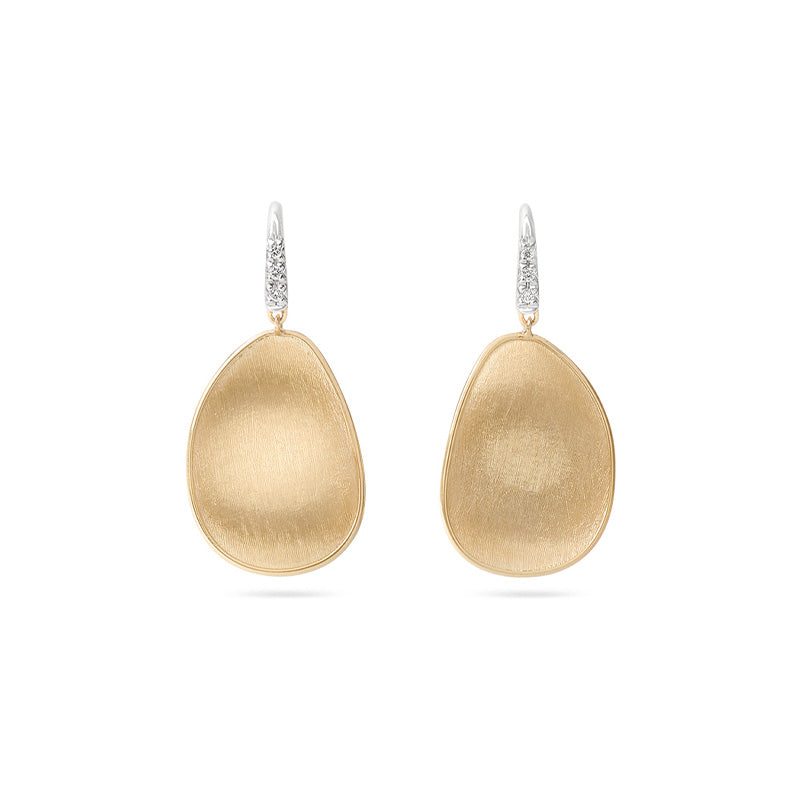 Marco Bicego Lunaria Yellow Gold & Diamond Earrings