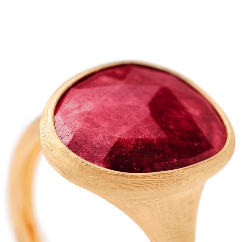 Marco Bicego Lunaria Colour Yellow Gold Thulite Ring