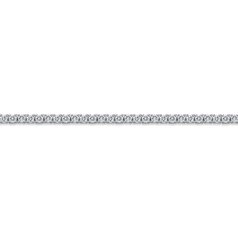 Mémoire White Gold 4-Prong Diamond Line Bracelet