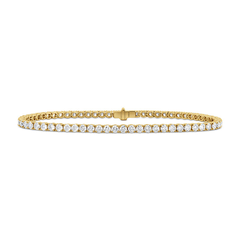 Mémoire Yellow Gold Classic 4-Prong Diamond Line Bracelet