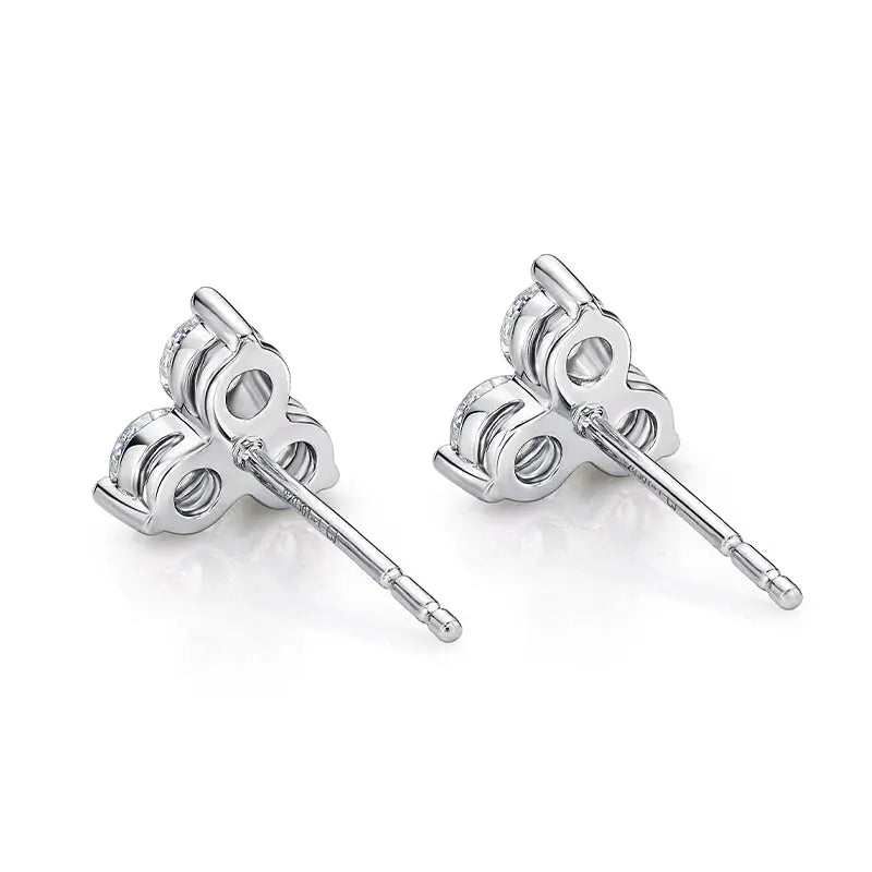 Mémoire Trinity White Gold 0.90ct Diamond Earrings